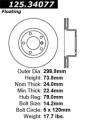 Premium High-Carbon Rotor - StopTech 125.34077