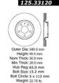 Premium High-Carbon Rotor - StopTech 125.33120