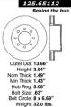 Premium High-Carbon Rotor - StopTech 125.65112