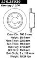 Premium High-Carbon Rotor - StopTech 125.35039