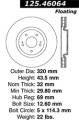 Premium High-Carbon Rotor - StopTech 125.46064