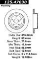 Premium High-Carbon Rotor - StopTech 125.47030