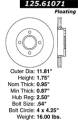 Premium High-Carbon Rotor - StopTech 125.61071