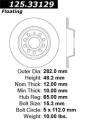 Premium High-Carbon Rotor - StopTech 125.33129