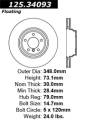 Premium High-Carbon Rotor - StopTech 125.34093