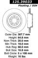 Premium High-Carbon Rotor - StopTech 125.39033