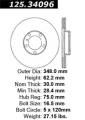Premium High-Carbon Rotor - StopTech 125.34096