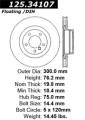 Premium High-Carbon Rotor - StopTech 125.34107