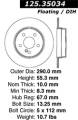 Premium High-Carbon Rotor - StopTech 125.35034