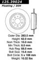 Premium High-Carbon Rotor - StopTech 125.39024