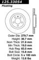 Premium High-Carbon Rotor - StopTech 125.33054