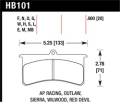 Disc Brake Pad - Hawk Performance HB101MB.775