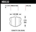 Disc Brake Pad - Hawk Performance HB532V.570