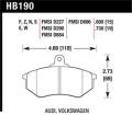 Disc Brake Pad - Hawk Performance HB190F.600A