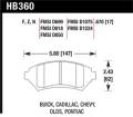 Disc Brake Pad - Hawk Performance HB360F.670