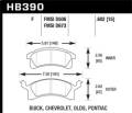 HPS Disc Brake Pad - Hawk Performance HB390F.602