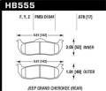 HPS Disc Brake Pad - Hawk Performance HB555F.678