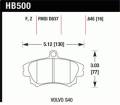 Performance Ceramic Disc Brake Pad - Hawk Performance HB500Z.645