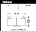 DTC-70 Disc Brake Pad - Hawk Performance HB653U.606