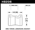 Blue 9012 Disc Brake Pad - Hawk Performance HB206E.565