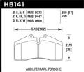 HPS Disc Brake Pad - Hawk Performance HB141F.650