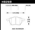 Performance Ceramic Disc Brake Pad - Hawk Performance HB269Z.763A