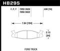 LTS Disc Brake Pad - Hawk Performance HB295Y.630