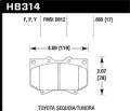 HPS Disc Brake Pad - Hawk Performance HB314F.665