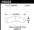 Performance Ceramic Disc Brake Pad - Hawk Performance HB322Z.717