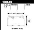 HPS 5.0 Disc Brake Pad - Hawk Performance HB839B.583