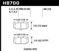 HP Plus Disc Brake Pad - Hawk Performance HB700N.562