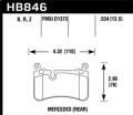 HPS 5.0 Disc Brake Pad - Hawk Performance HB846B.534