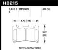 HPS 5.0 Disc Brake Pad - Hawk Performance HB215B.630