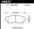 HPS 5.0 Disc Brake Pad - Hawk Performance HB507B.711