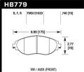 HP Plus Disc Brake Pad - Hawk Performance HB779N.740