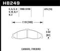 Performance Ceramic Disc Brake Pad - Hawk Performance HB249Z.575