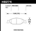HP Plus Disc Brake Pad - Hawk Performance HB274N.610