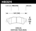 Performance Ceramic Disc Brake Pad - Hawk Performance HB324Z.673