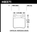 HPS Disc Brake Pad - Hawk Performance HB371F.600