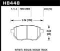 Performance Ceramic Disc Brake Pad - Hawk Performance HB448Z.610