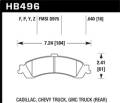 Performance Ceramic Disc Brake Pad - Hawk Performance HB496Z.640