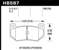 HPS 5.0 Disc Brake Pad - Hawk Performance HB364B.587