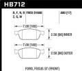 HPS Disc Brake Pad - Hawk Performance HB712F.680