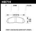 SuperDuty Disc Brake Pad - Hawk Performance HB714P.715