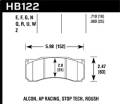 HPS 5.0 Disc Brake Pad - Hawk Performance HB122B.710