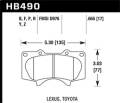 Performance Ceramic Disc Brake Pad - Hawk Performance HB490Z.665