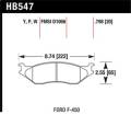 LTS Disc Brake Pad - Hawk Performance HB547Y.798