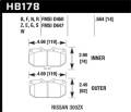 Blue 9012 Disc Brake Pad - Hawk Performance HB178E.564