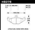 HP Plus Disc Brake Pad - Hawk Performance HB278N.465