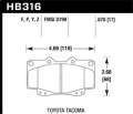 SuperDuty Disc Brake Pad - Hawk Performance HB316P.670